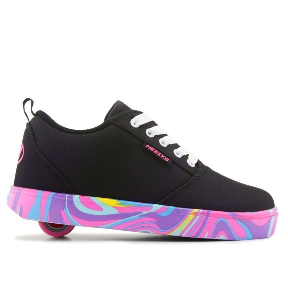 HEELYS Sneakers Pro 20 NWT Rainbow Wheeled Shoes Multicolor Pink Black Size 5 - Picture 5 of 11